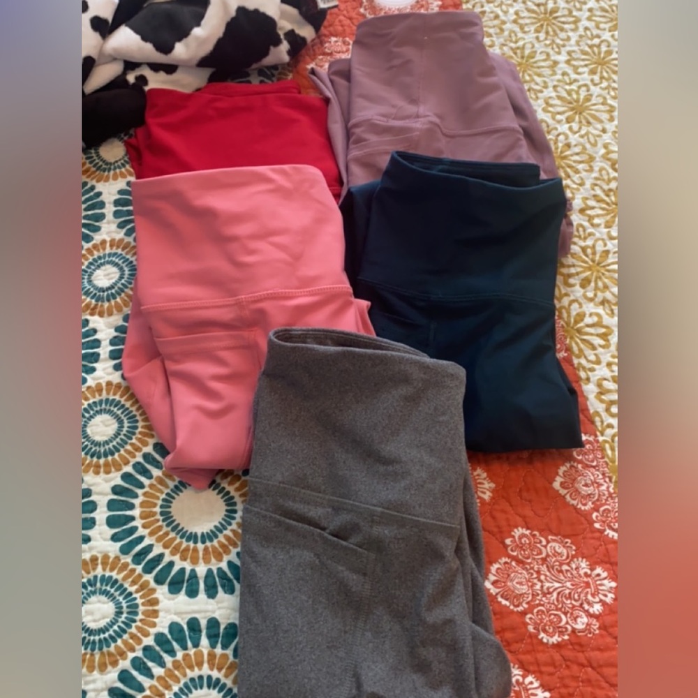 5 bundle athletic leggings
